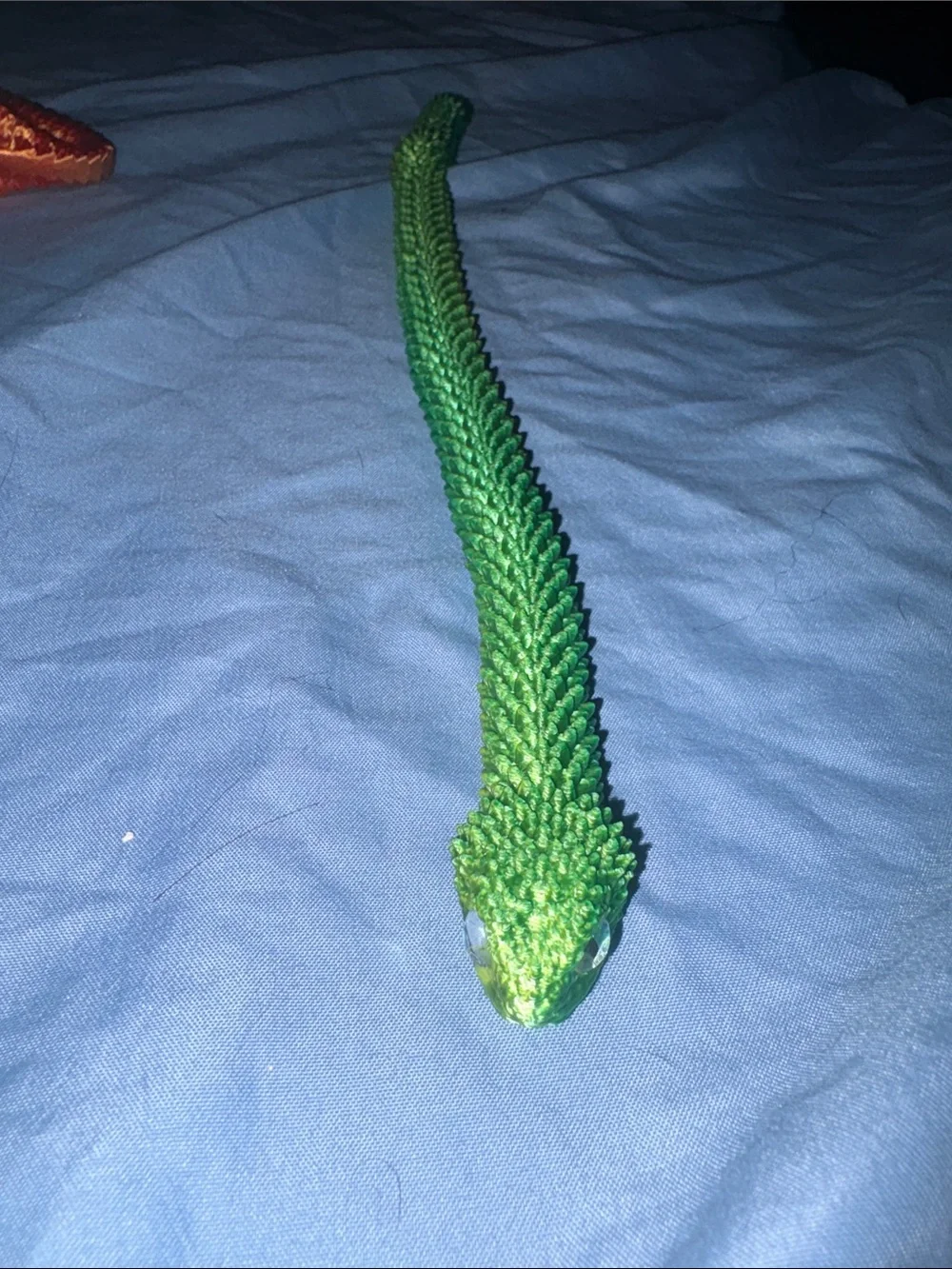 Green Decorative Reptile Figurine - Brand Unknown 3d made